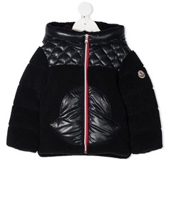 Пуховик с контрастными вставками Moncler enfant