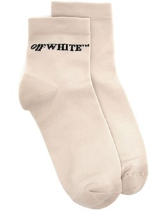 Носки вязки интарсия с логотипом Off-white