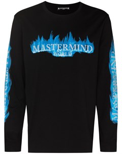 Футболка с длинными рукавами и логотипом Mastermind japan