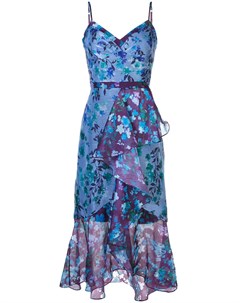 Коктейльное платье с цветочным принтом Marchesa notte