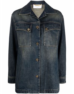 Джинсовая куртка рубашка с карманами Alberta ferretti