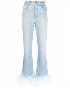Расклешенные джинсы с перьями Seen users