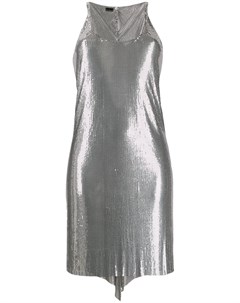 Сетчатое платье с эффектом металлик Paco rabanne