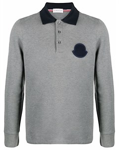 Трикотажная рубашка поло с логотипом Moncler