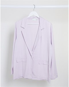 Пыльно лавандовый мягкий пиджак в винтажном стиле от комплекта из 3 предметов Asos design
