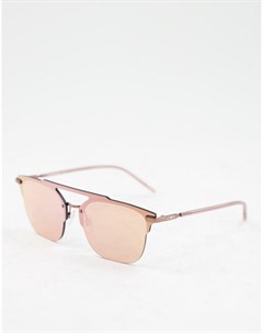 Солнцезащитные очки с прямой надбровной планкой Emporio armani