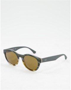 Круглые солнцезащитные очки Emporio armani