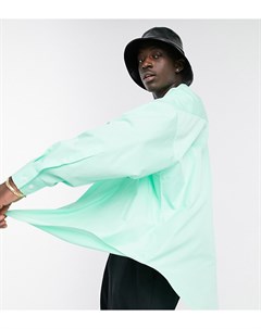 Oversized рубашка в винтажном стиле цвета зеленого лайма Asos design
