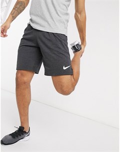 Черные хлопковые шорты Dri Fit Nike training