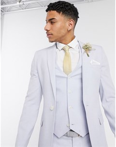 Супероблегающий пиджак скинни лавандового цвета wedding Asos design