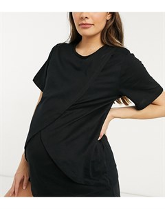 Трикотажная пижамная футболка для кормящих матерей Выбирай и Комбинируй черного цвета ASOS DESIGN Ma Asos maternity