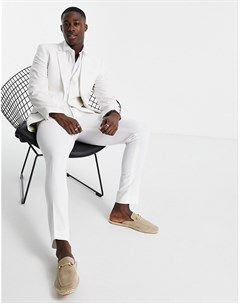 Белые брюки супероблегающего кроя Asos design