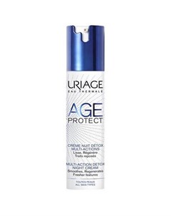 Ночной крем Detox Multi Actions Age Protect 40 мл Uriage