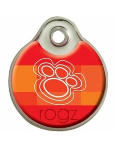 Табличка на ошейник металл IDM31BQ оранжевая Rogz