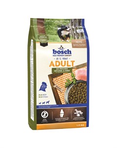 Adult с птицей и просом сухой корм для собак 1 кг Bosch