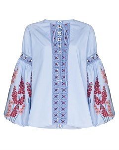 Полосатая блузка Salerno с вышивкой Silvia tcherassi