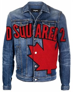 Джинсовая куртка с логотипом Dsquared2