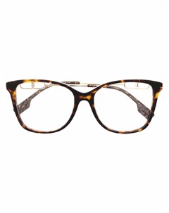 Очки в квадратной оправе черепаховой расцветки Burberry eyewear