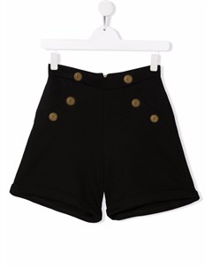 Шорты с завышенной талией Balmain kids