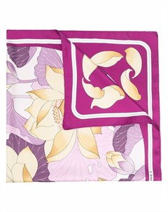 Шелковый платок Fleurs de Lotus 1980 х годов Hermès