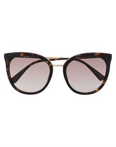 Солнцезащитные очки черепаховой расцветки Moschino eyewear