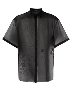 Полупрозрачная рубашка с короткими рукавами Fendi