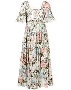 Платье Rose Garden со сборками и цветочным принтом Needle & thread