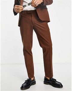 Свободные коричневые брюки из фланели River island