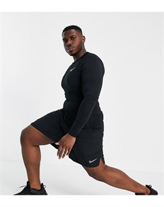Черный облегающий лонгслив Plus Nike training