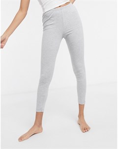 Пижамные леггинсы серого меланжевого цвета от комплекта Asos design