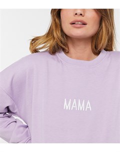 Сиреневый свитшот с надписью Mama Missguided maternity