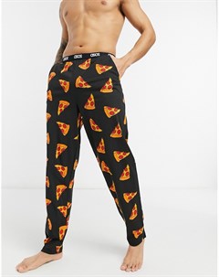 Пижамные штаны для дома с принтом пиццы Asos design