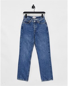 Прямые укороченные джинсы из органического хлопка синего цвета Keeper & other stories