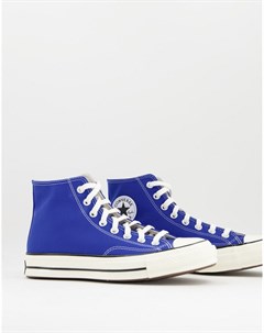 Высокие кроссовки кобальтового цвета Chuck 70 Hi Converse