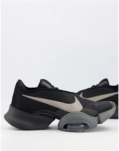 Черные серые кроссовки Air Zoom SuperRep 2 Nike training