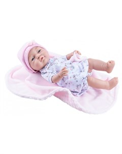 Кукла Бэби девочка с розовым одеяльцем 45 см Paola reina