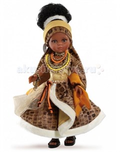 Кукла Нора африканка 32 см Paola reina