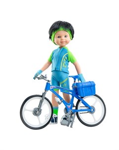 Кукла Кармело велосипедист 32 см Paola reina