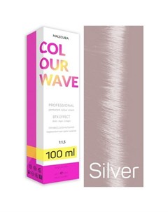 Крем краска для волос Colour Wave серебряная Malecula