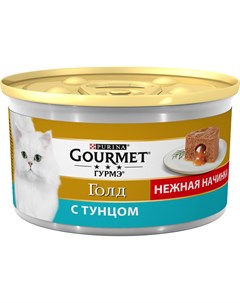 Консервы Нежная начинка с тунцом для кошек 85 г Тунец Gourmet