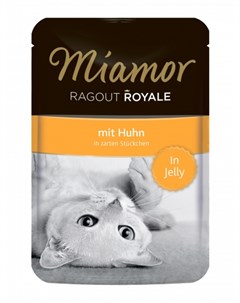 Паучи Ragout Royal с курицей в желе для кошек 100 г Курица Miamor