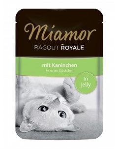 Паучи Ragout Royal с кроликом в желе для кошек 100 г Кролик Miamor