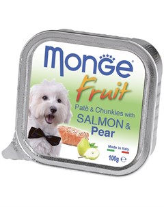 Консервы Dog Fruit для собак 100 г 100 г Лосось с грушей Monge