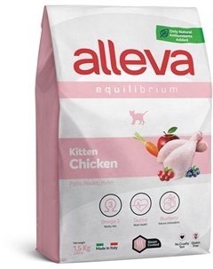 Сухой корм Equilibrium Chicken Kitten с курицей для котят 400 г Курица Alleva