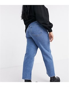 Узкие джинсы прямого кроя с завышенной талией ASOS DESIGN Curve Asos curve