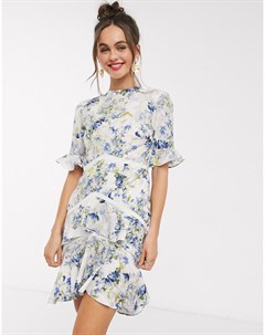 Платье мини с открытой спиной и цветочным принтом Hope & ivy