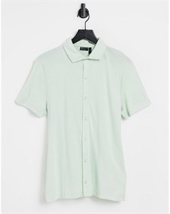 Зеленая трикотажная рубашка из органического хлопка Asos design