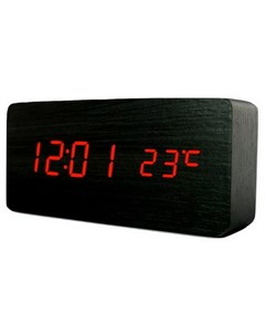 Часы будильник 862 цифровые настольные черные Vst