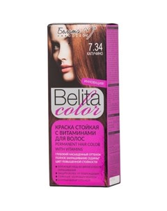 Краска для волос Belita Color с витаминами тон 07 34 Капучино 100 мл Белита-м