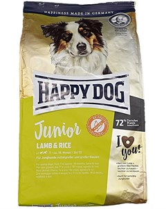 Сухой корм Junior Lamb Rice гипоаллергенный для молодых собак 4 кг Ягненок и рис Happy dog
